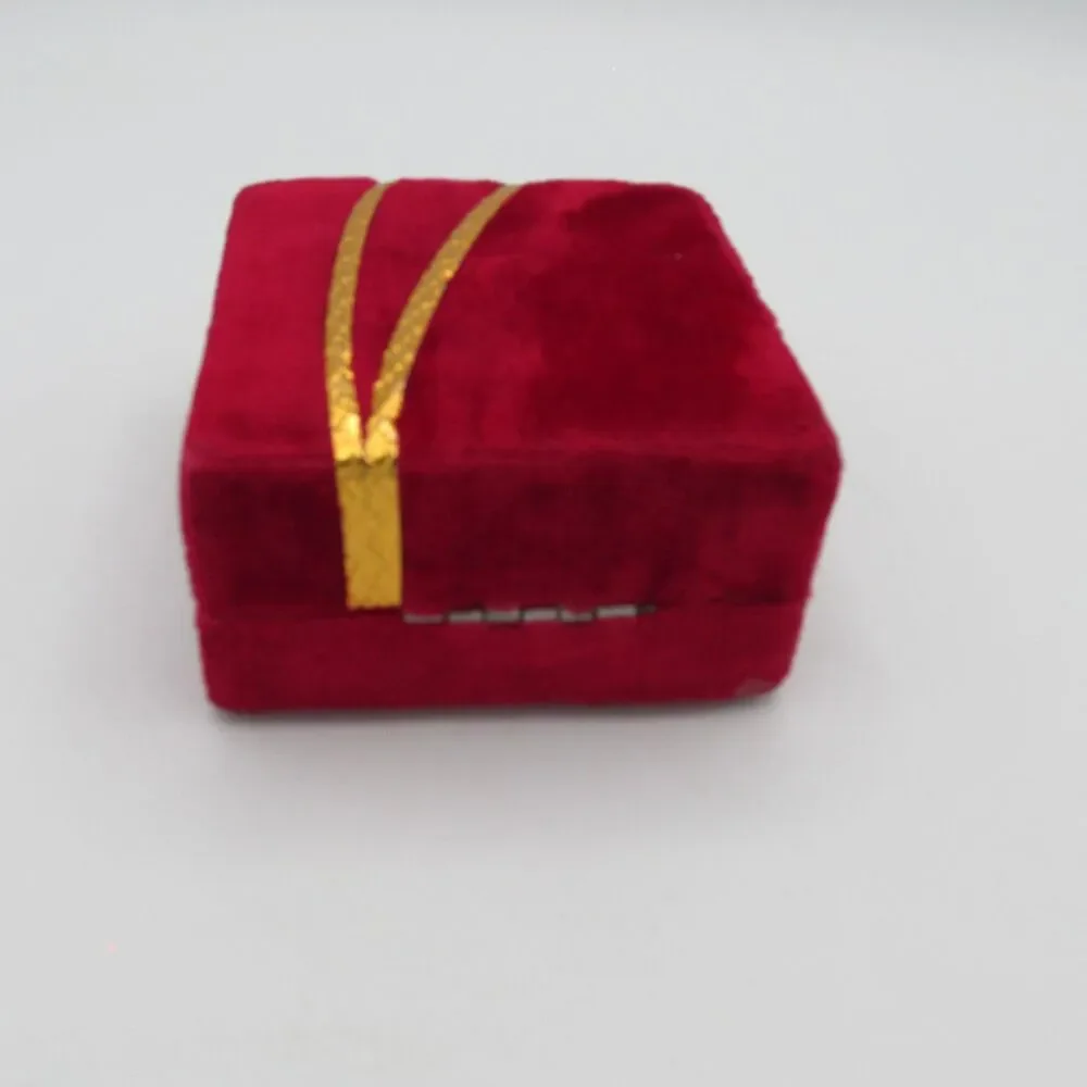 Vintage Red Velvet Watch Bracelet Jewelry Presentation Box